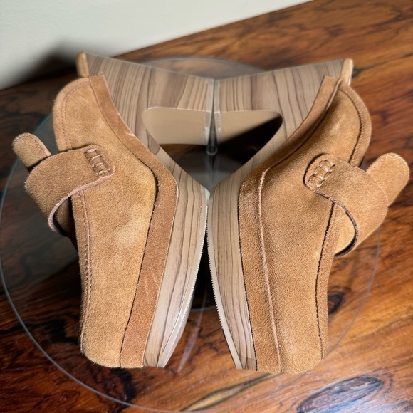 Splendid Vina Suede Platform Clog - toffee suede leather - size 8 - Picture 12 of 16